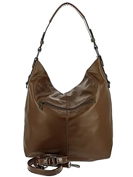 David Jones Brand Front Zip Pocket Hobo