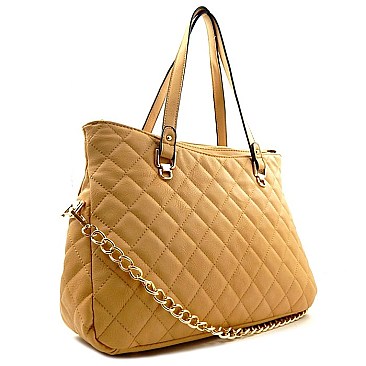 Quilted Celebrity Tote Bag