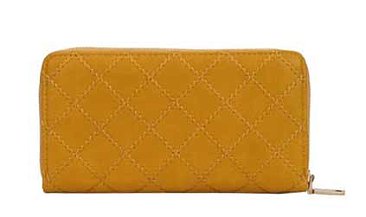 Stitched Zip-Around Wallet