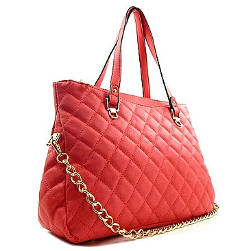 Quilted Celebrity Tote Bag