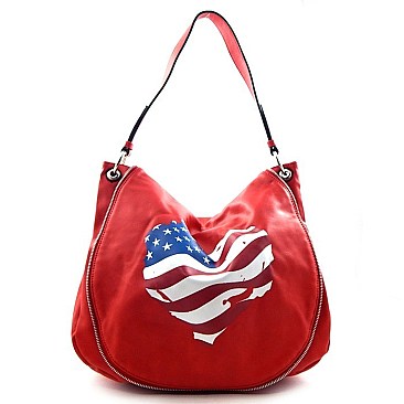 David Jones US Flag Hobo Bag