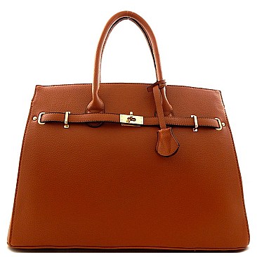 Celebrity Style Tote Belted Accent Tote