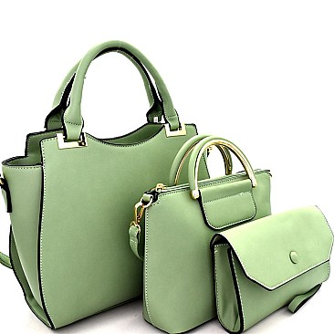 Classy 3 in 1 Wing Satchel Value SET MC0034-LP