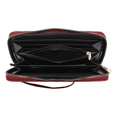Chain Zipper 3-in-1 Boston Bag Satchel -Duffle