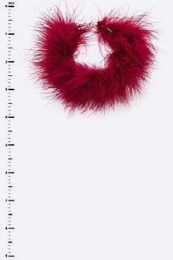 Jumbo Fur Hoops