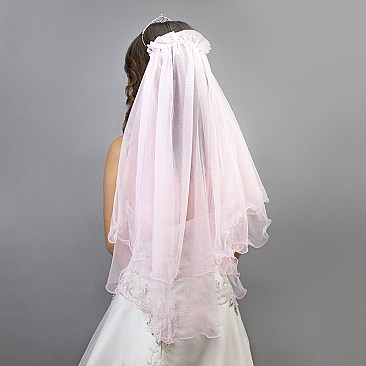 FASHIONABLE BRIDAL VEIL DOUBLE LAYER SLVEIL2138