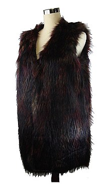 Elegant Soft Fur Longline Vest