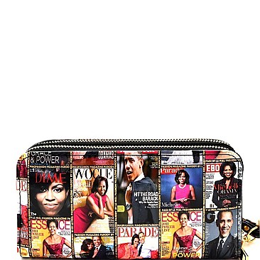 MH-W02PQ  Obama Wristlet Wallet