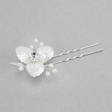 FASHIONABLE BRIDAL HAIR STICK W/ PEARL / RHINESTONES SLW1186