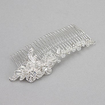 FASHIONABLE BRIDAL RHINESTONE HAIR COMB SLW1195