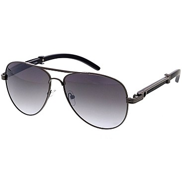 Pack of 12 Vintage Gradient Lens Aviator Sunglasses