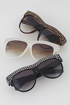 Pack of 12 Studded Statement Sunglasses