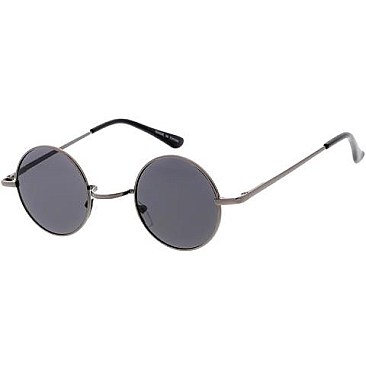 Pack of 12 Round Temple Frame Sunglasses