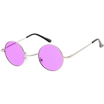 Pack of 12 Round Temple Frame Sunglasses