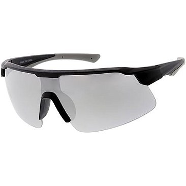 Pack of 12 Rimless Shield Sunglasses