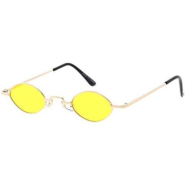 Pack of 12 Oval Temple Frame Sunglasses