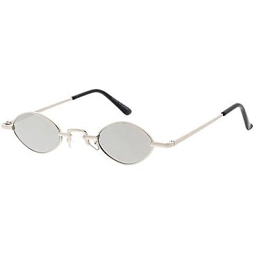 Pack of 12 Oval Temple Frame Sunglasses