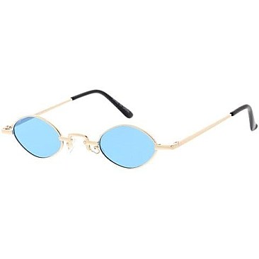 Pack of 12 Oval Temple Frame Sunglasses
