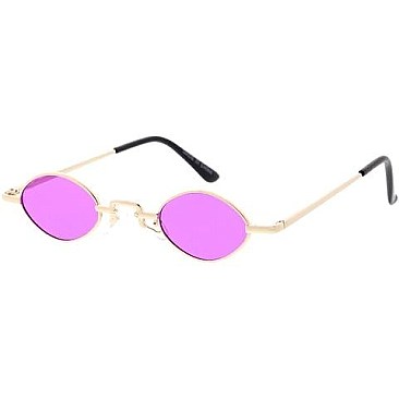 Pack of 12 Oval Temple Frame Sunglasses
