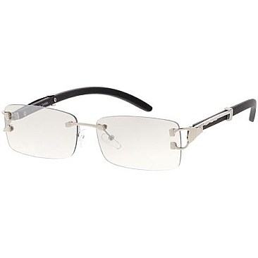 Pack of 12 Rectangular Gradient Sunglasses