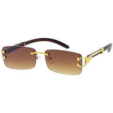 Pack of 12 Rectangular Gradient Sunglasses