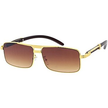 Pack of 12 Two Tone Rectangle Sunglasses