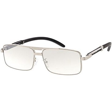 Pack of 12 Two Tone Rectangle Sunglasses