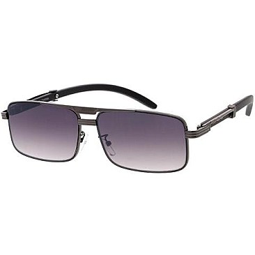 Pack of 12 Two Tone Rectangle Sunglasses