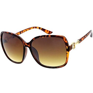 Pack of 12 Gold Accent Frame Statement Sunglasses