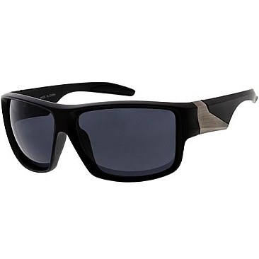 Pack of 12 Rectangle Shield Sunglasses