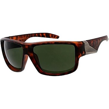 Pack of 12 Rectangle Shield Sunglasses
