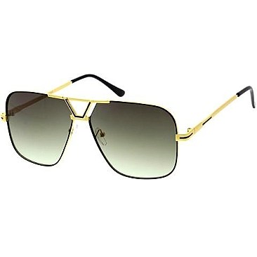 Pack of 12 Rimless Square Aviator Sunglasses