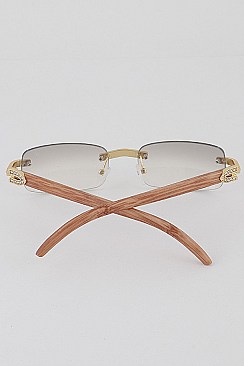 PACK OF 12 Rhinestones Rimless Unique Leg Sunglasses