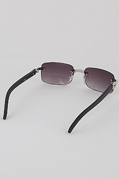 PACK OF 12 Rhinestones Rimless Unique Leg Sunglasses