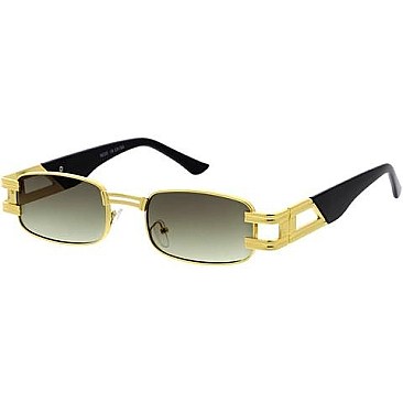 Pack of 12 Thick Frame Rectangle Sunglasses