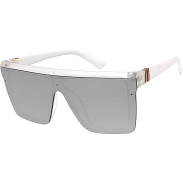 Pack of 12 Exposed Lenses Rectangle Sunglasses