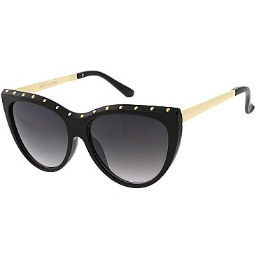 Pack of 12 Oversized Cat Eye Sunglasses