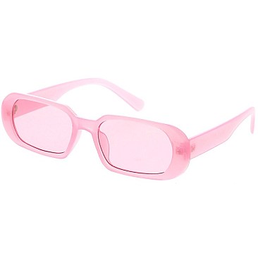 Pack of 12 Trendy Classic Rectangular Frame Sunglasses
