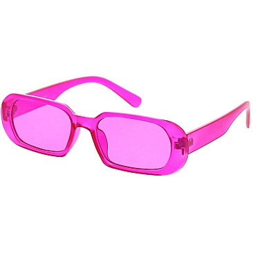 Pack of 12 Trendy Classic Rectangular Frame Sunglasses
