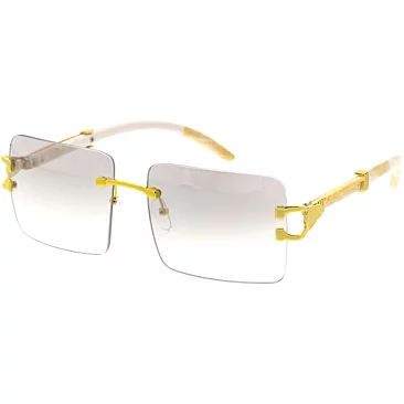 Pack of 12 RIMLESS SQUARE UNISEX SUNGLASSES SET
