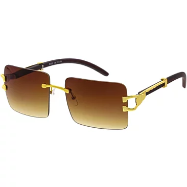 Pack of 12 RIMLESS SQUARE UNISEX SUNGLASSES SET