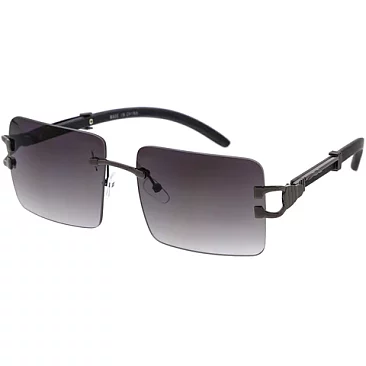 Pack of 12 RIMLESS SQUARE UNISEX SUNGLASSES SET
