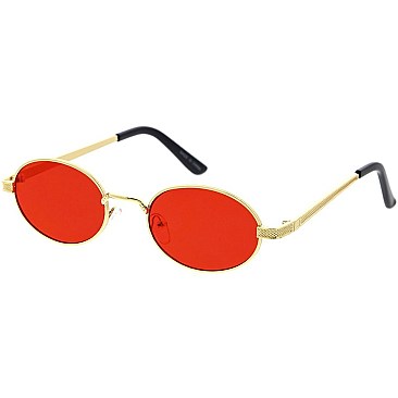 Pack of 12 Classic Rimmed Round Sunglasses