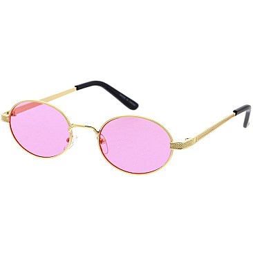 Pack of 12 Classic Rimmed Round Sunglasses