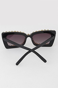 Pack of 12 SPARKLING RHINESTONE CAT EYE SUNGLASSES