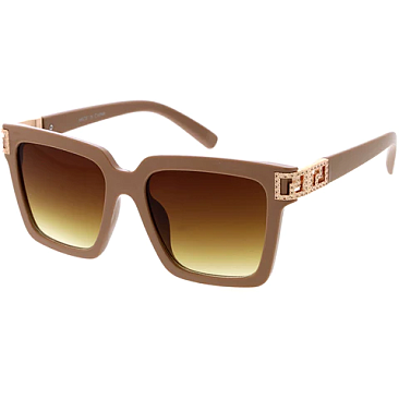 Pack of 12 Greek Key Square Sunglasses