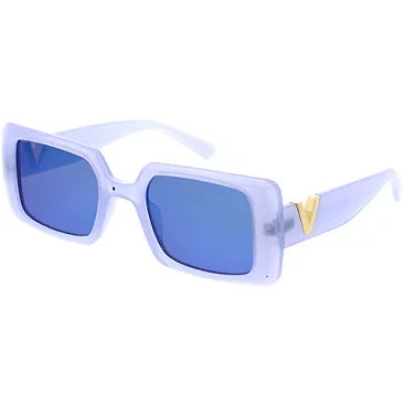 Pack of 12 MIRROR TINT SQUARE RETRO SUNGLASSES