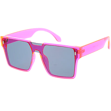 Pack of 12 Neon Shield Inspired Sunglasses