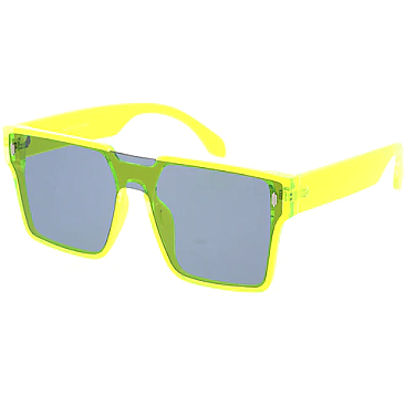 Pack of 12 Neon Shield Inspired Sunglasses