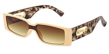 Pack of 12 Rectangle Frame Metal CHEETA Box Sunglasses Set